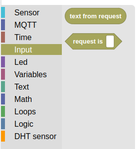 Input Blocks Example