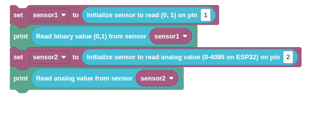 Sensor Blocks Example Workflow